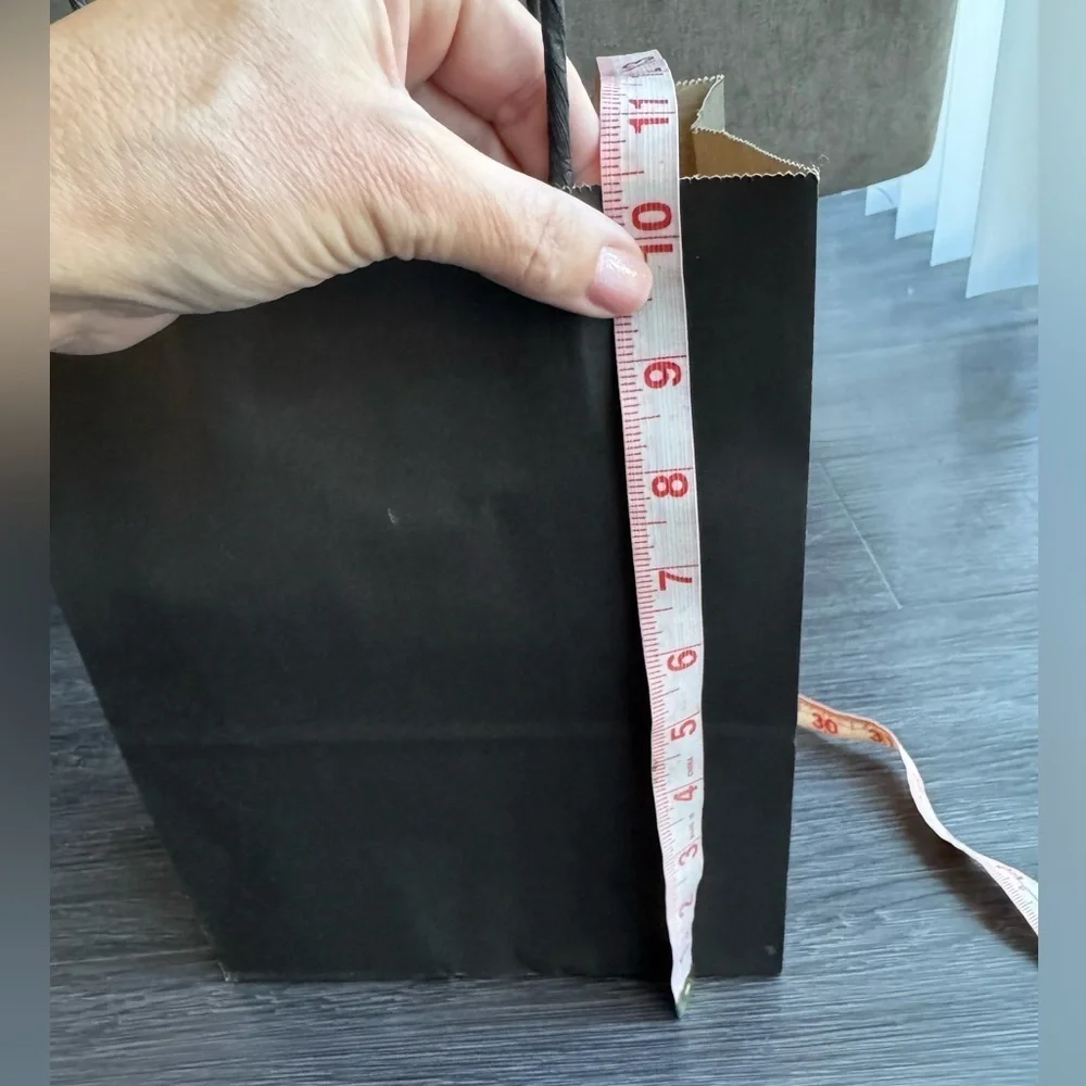 Black Gift Bags Paper Bags Set of 12 small medium New
